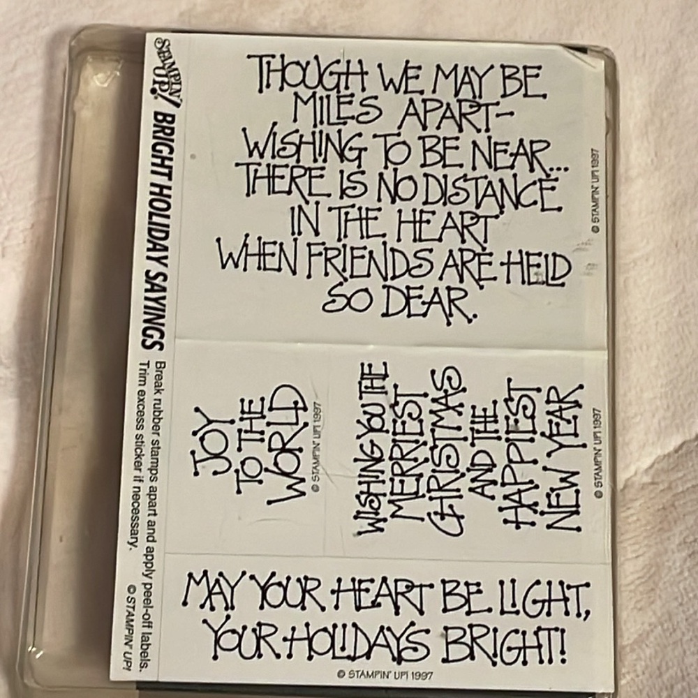 Stampin' Up! Bright Holiday Sayings Stamp Set